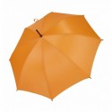 Umbrella - OXFORD - With Wooden Handle - ORANGE