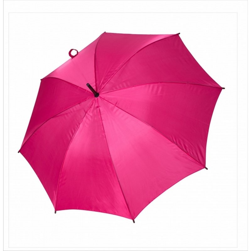 Umbrella - OXFORD - With Wooden Handle PINK