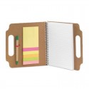 Eco Notebook with Sticky Notes and Pen