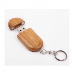 Oval Wooden USB
